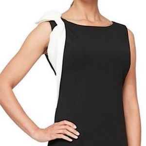 SLNY Bow Accent Sleeveless Sheath Dress Size 10